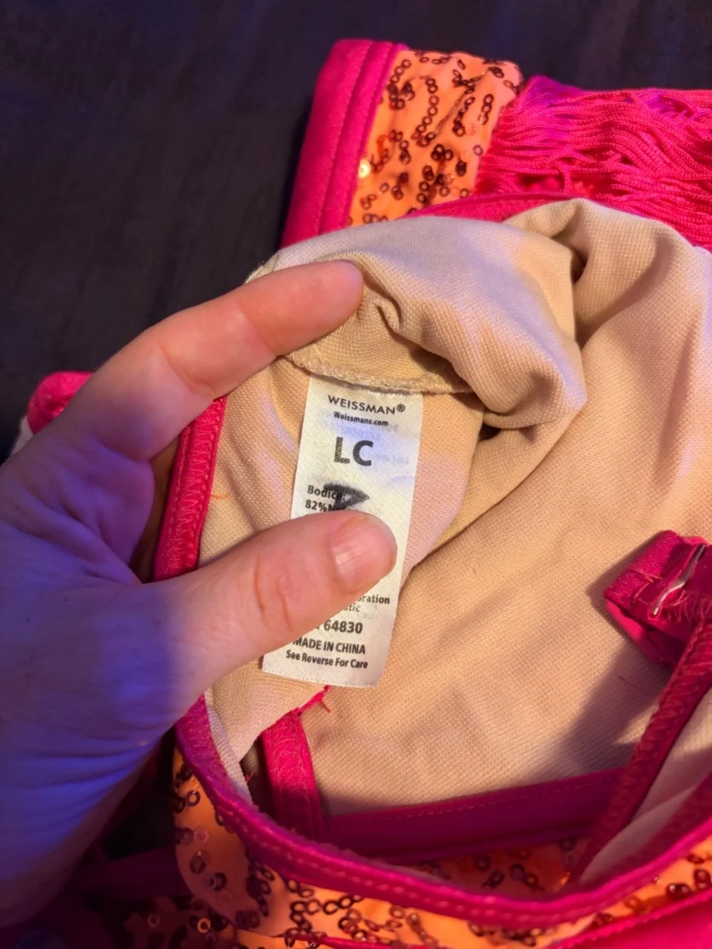 LC Pink/Orange Jazz Costume